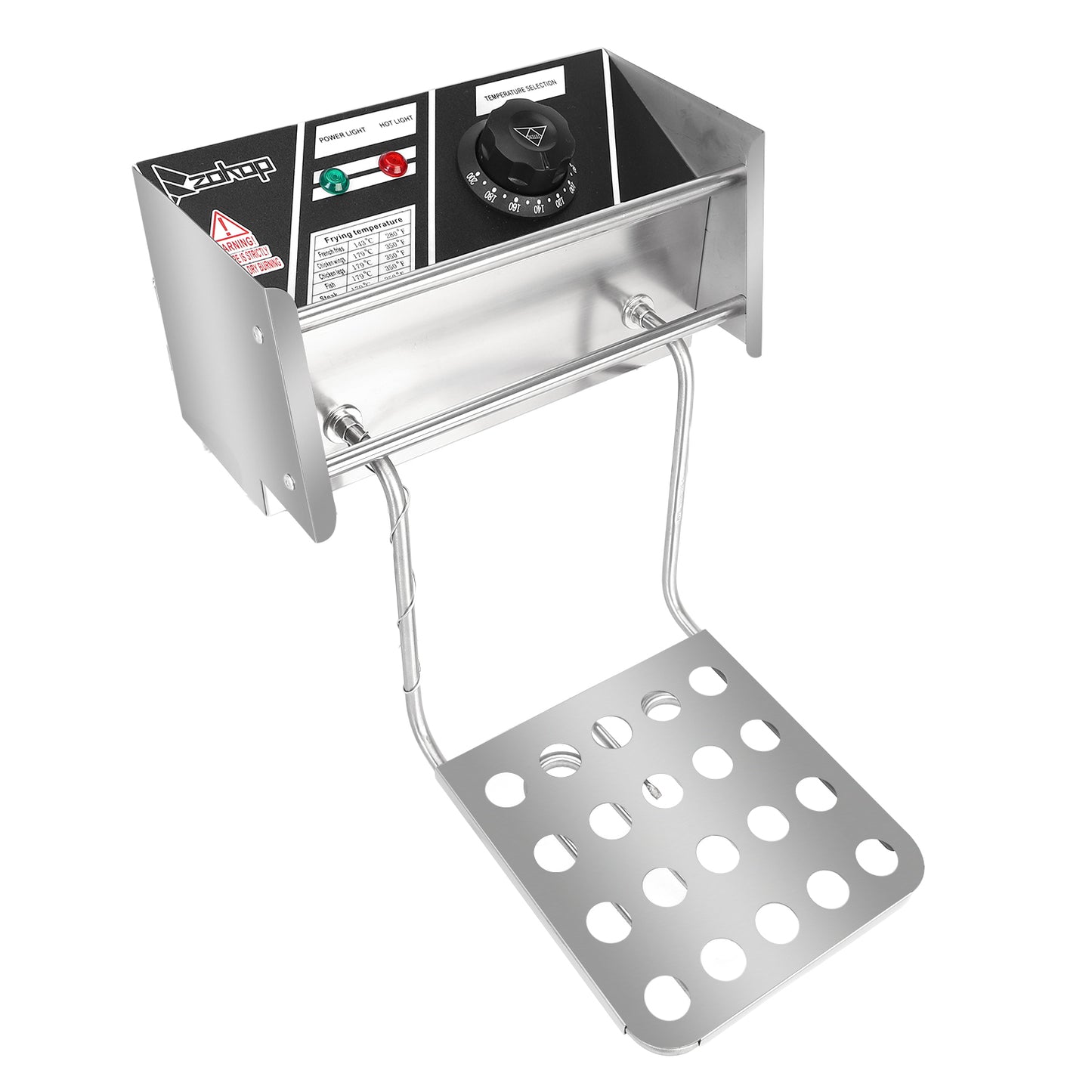 【Old code-56252372】 EH81 2500W 220-240V 6.3QT/6L Stainless Steel Single Cylinder Electric Fryer UK Plug