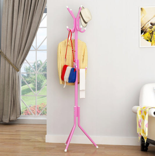 Coat Stand Coat/Hat/Jacket/Umbrella Floor Standing Rack Clothes Hanger Hooks UK