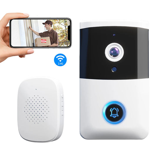 WiFi Smart Doorbell – Night Vision, Two-Way Audio, and Home Security System for Enhanced Safety, Visual Doorbell